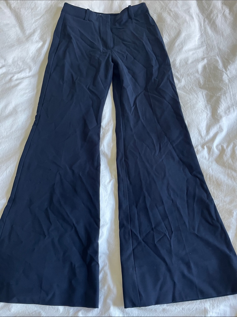 Banana Republic 2026 Navy Blue Modern Flare Pants Office Business Casual Classic